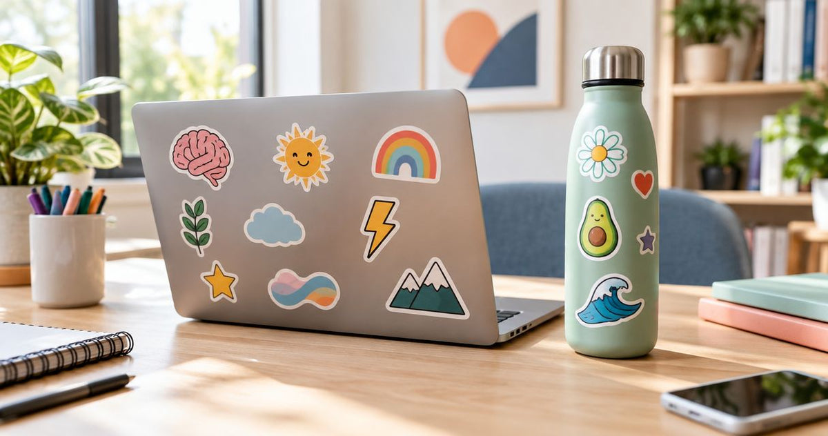 Best ADHD stickers in 2026 for laptops and water bottles