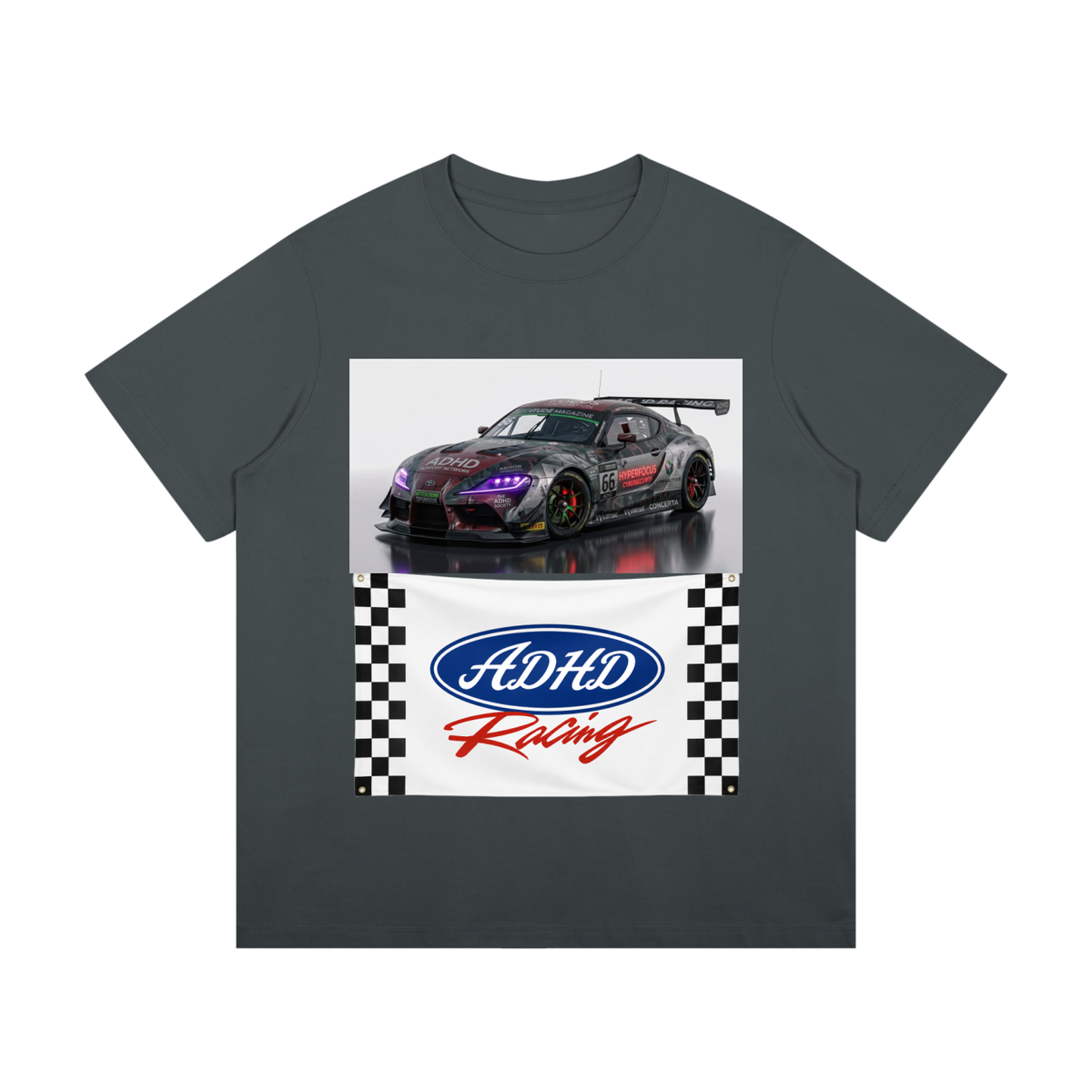 ADHD Racing - Unisex Mid-Weight Cotton T-Shirt