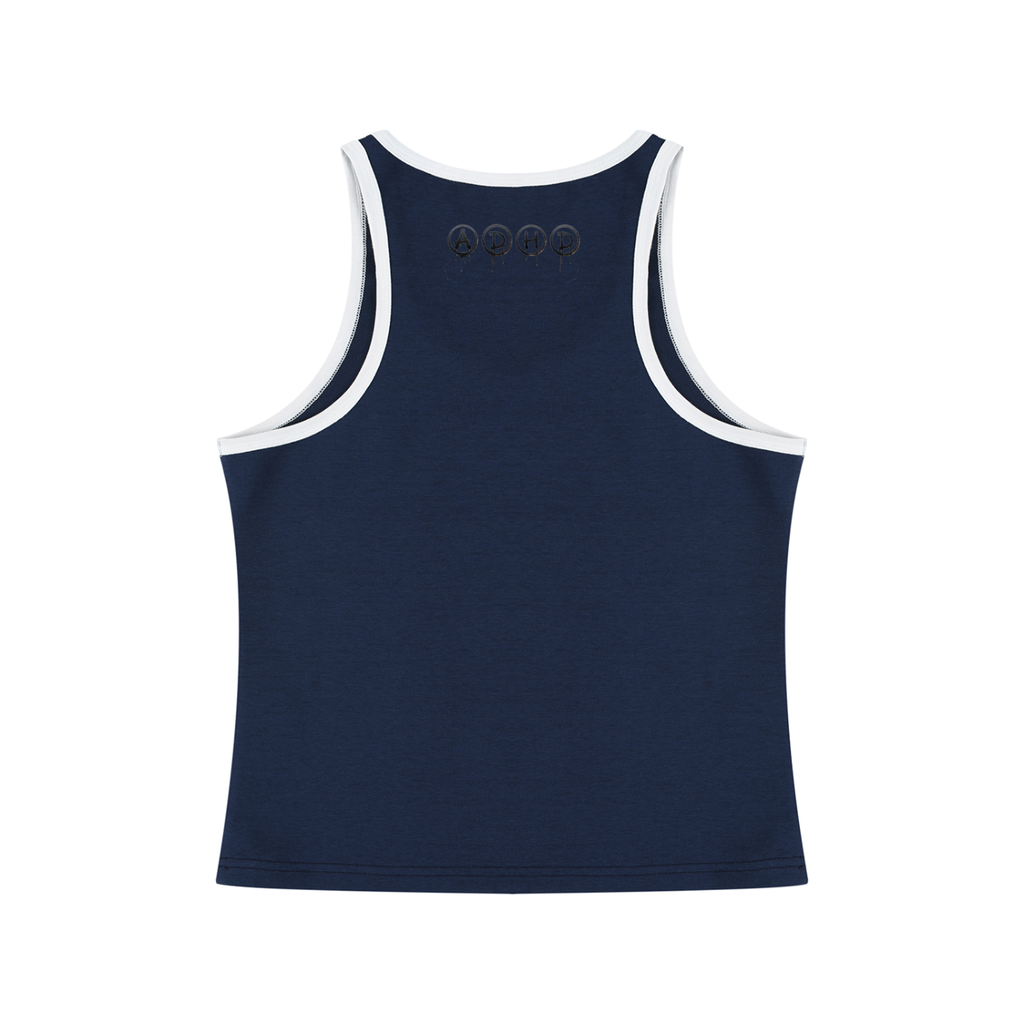 Women's Color Block Cropped Tank Top