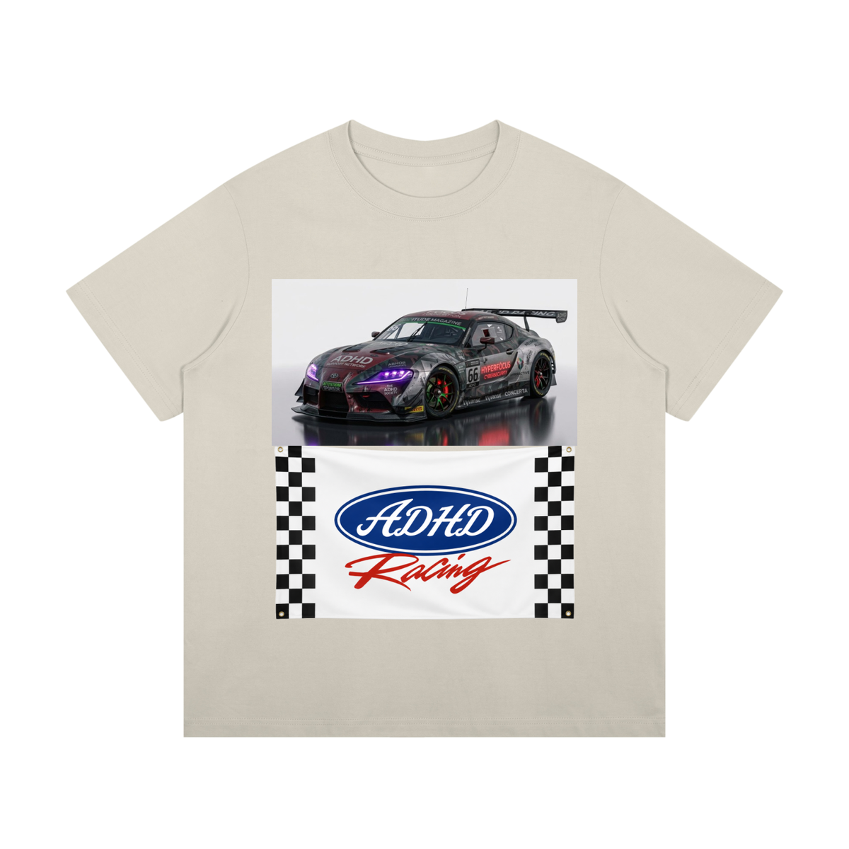 ADHD Racing - Unisex Mid-Weight Cotton T-Shirt