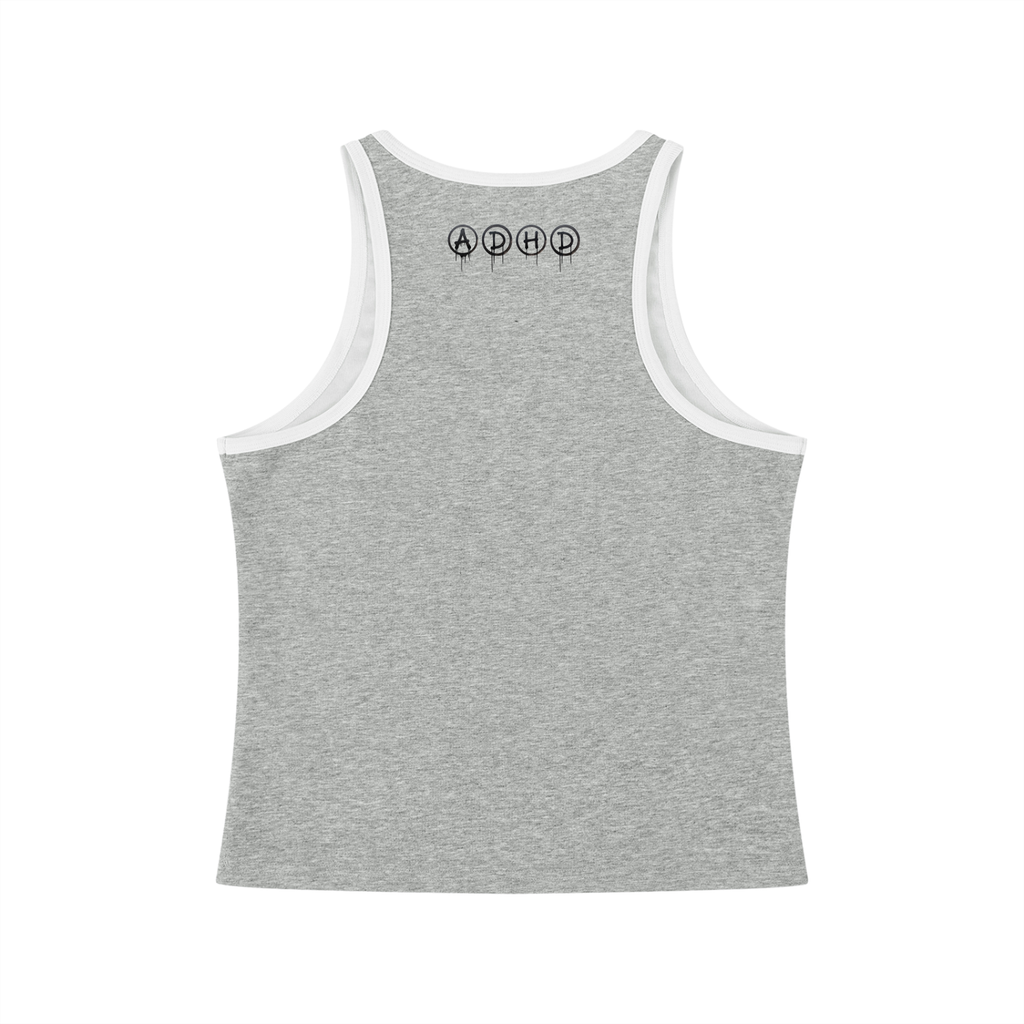 Women's Color Block Cropped Tank Top