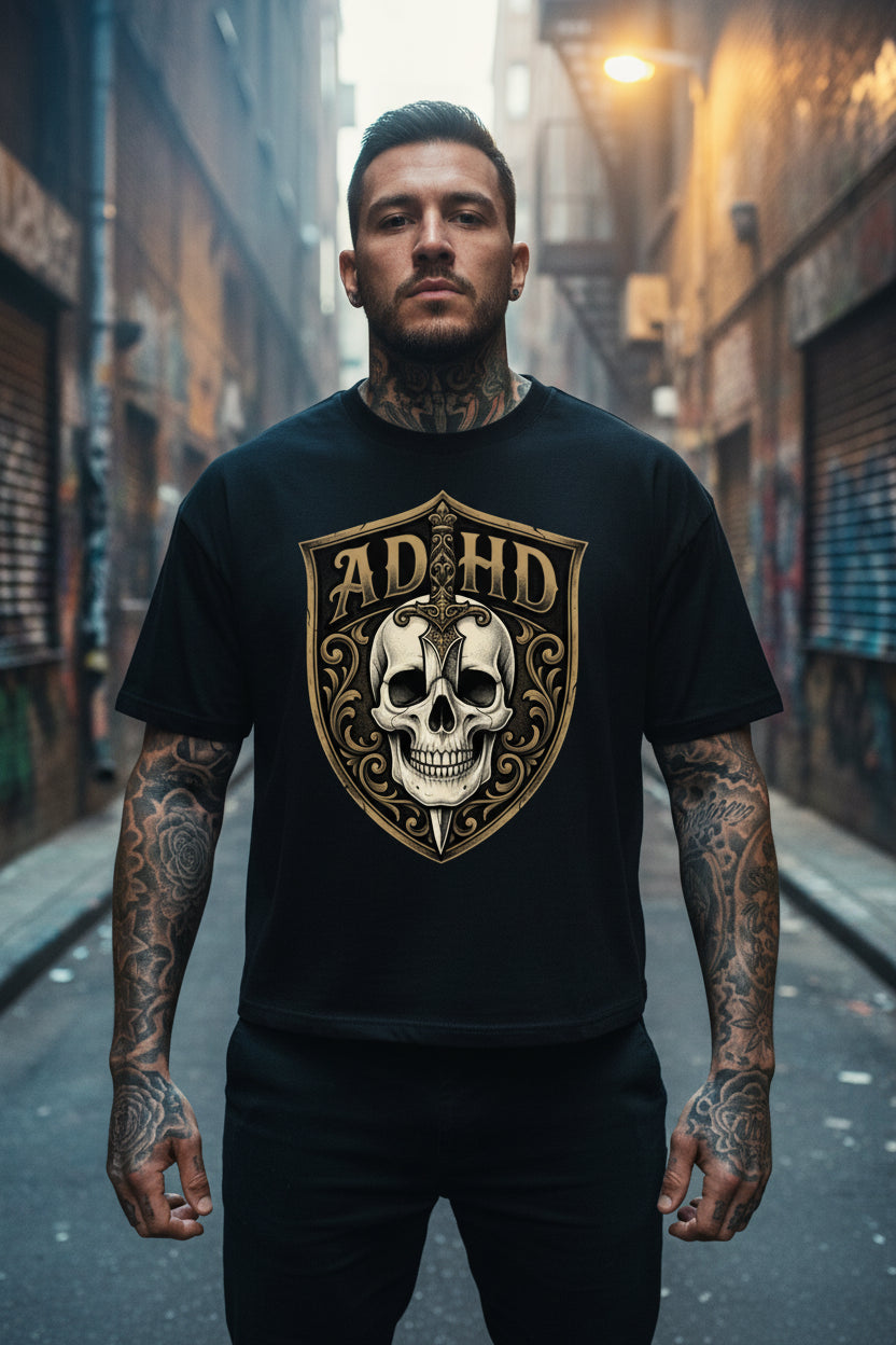 Daggerface 2 Boxy Graphic Tee | ADHDThreadz