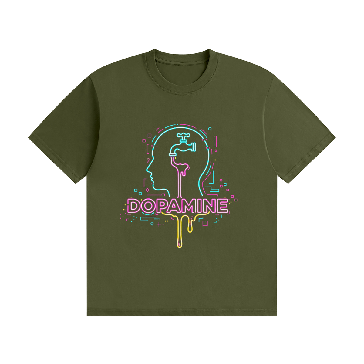Dopamine Drip ADHD - Unisex Seamless Cotton T-Shirt