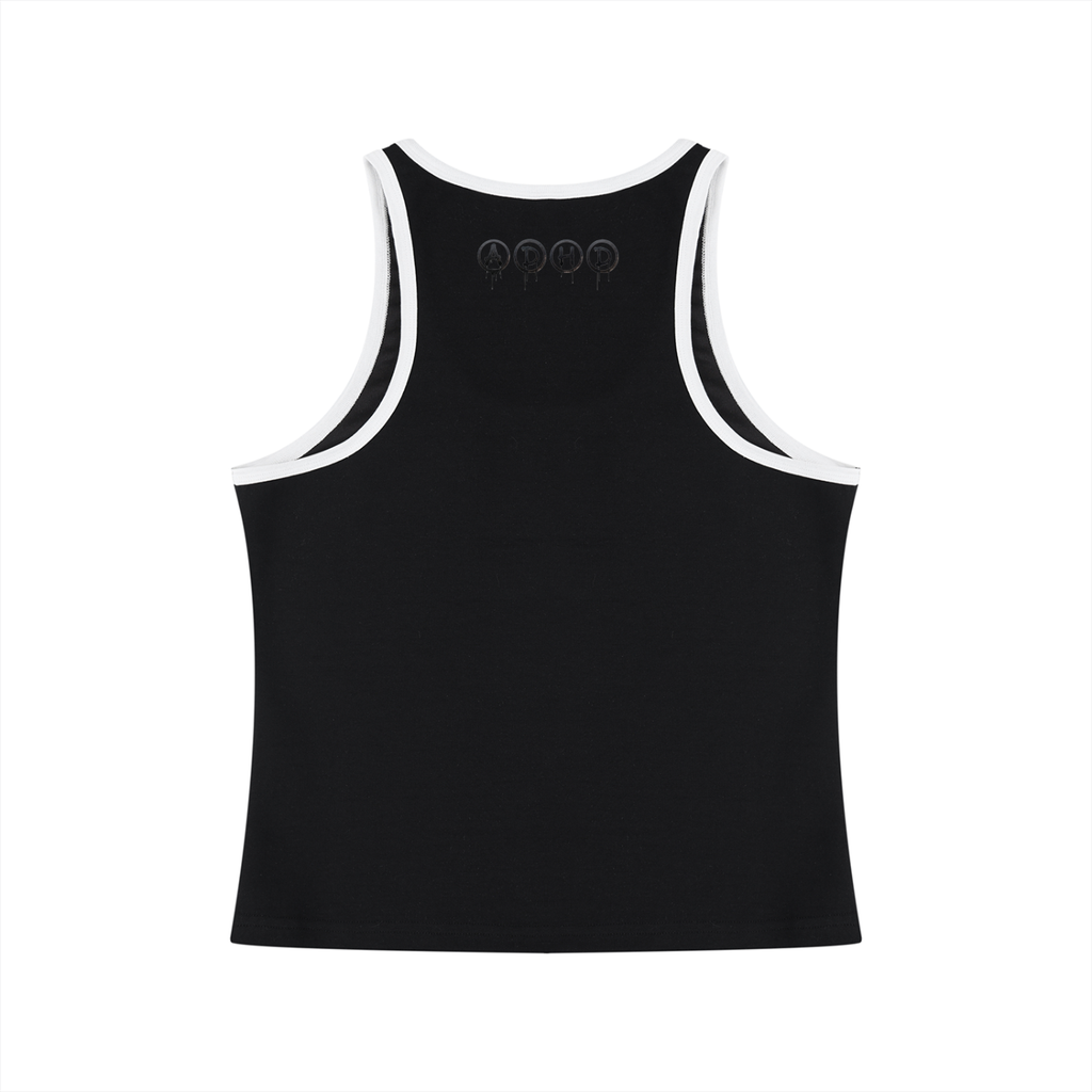 Women's Color Block Cropped Tank Top