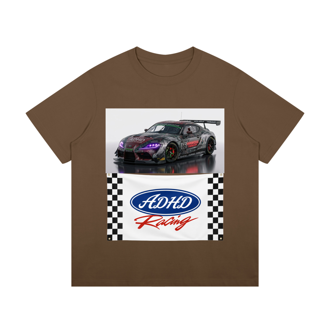 ADHD Racing - Unisex Mid-Weight Cotton T-Shirt