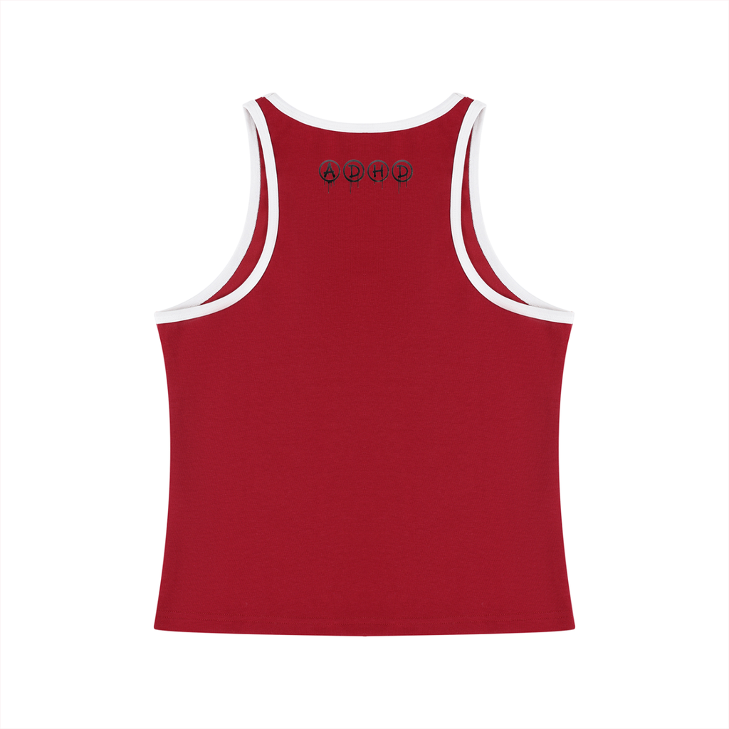 Women's Color Block Cropped Tank Top