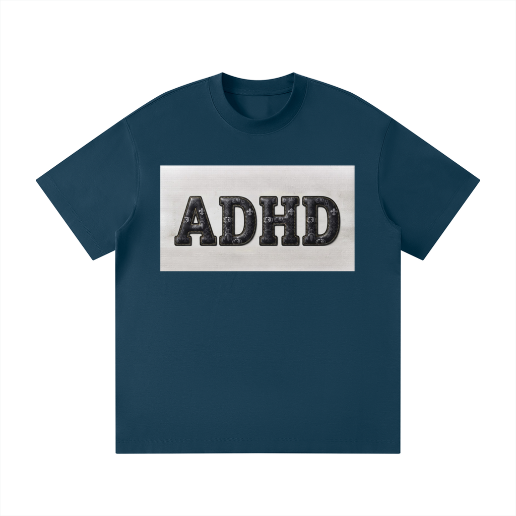 ADHD Fashion Print - Unisex Loose Fit Crewneck T-Shirt