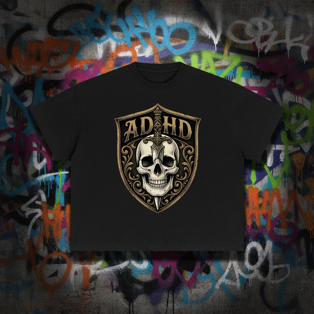 Daggerface 2 Boxy Graphic Tee | ADHDThreadz