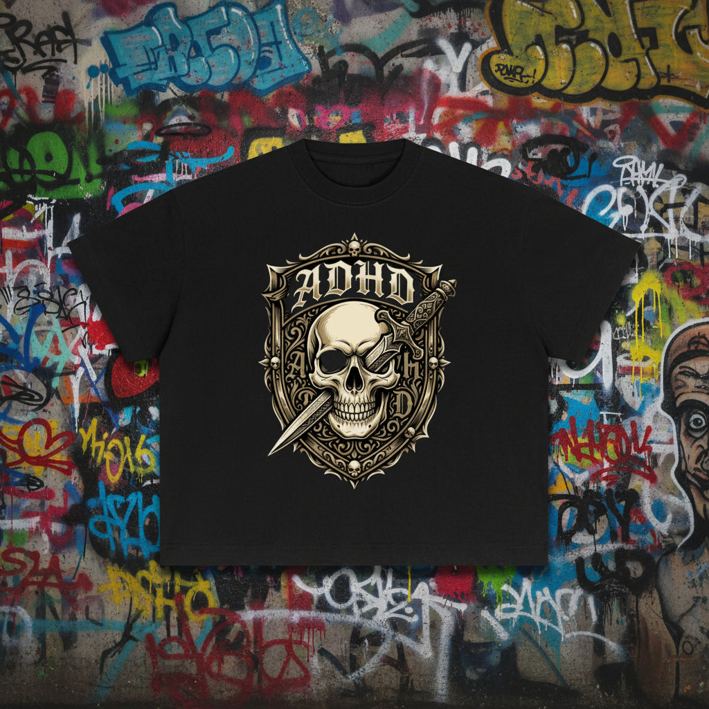 Daggerface Boxy Graphic Tee | ADHDThreadz