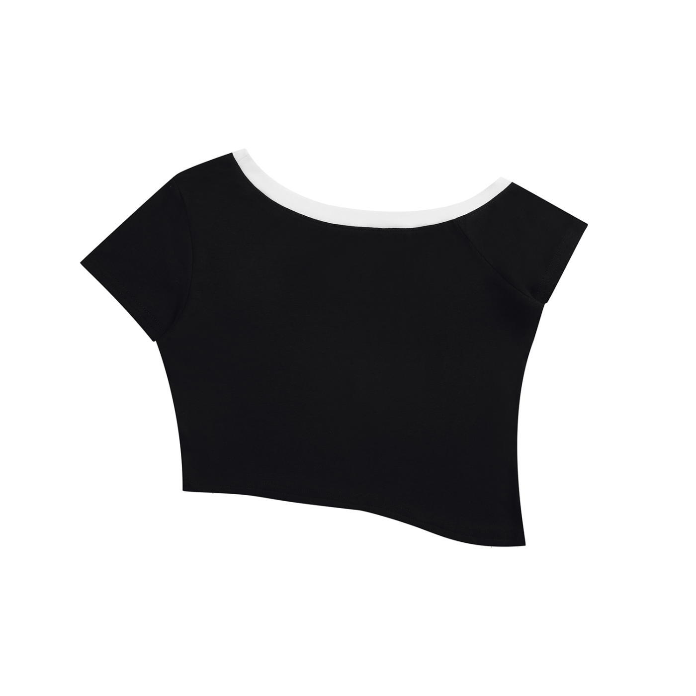 LOTUS Flower ADHD - Women's Color Block Off-the-Shoulder T-Shirt