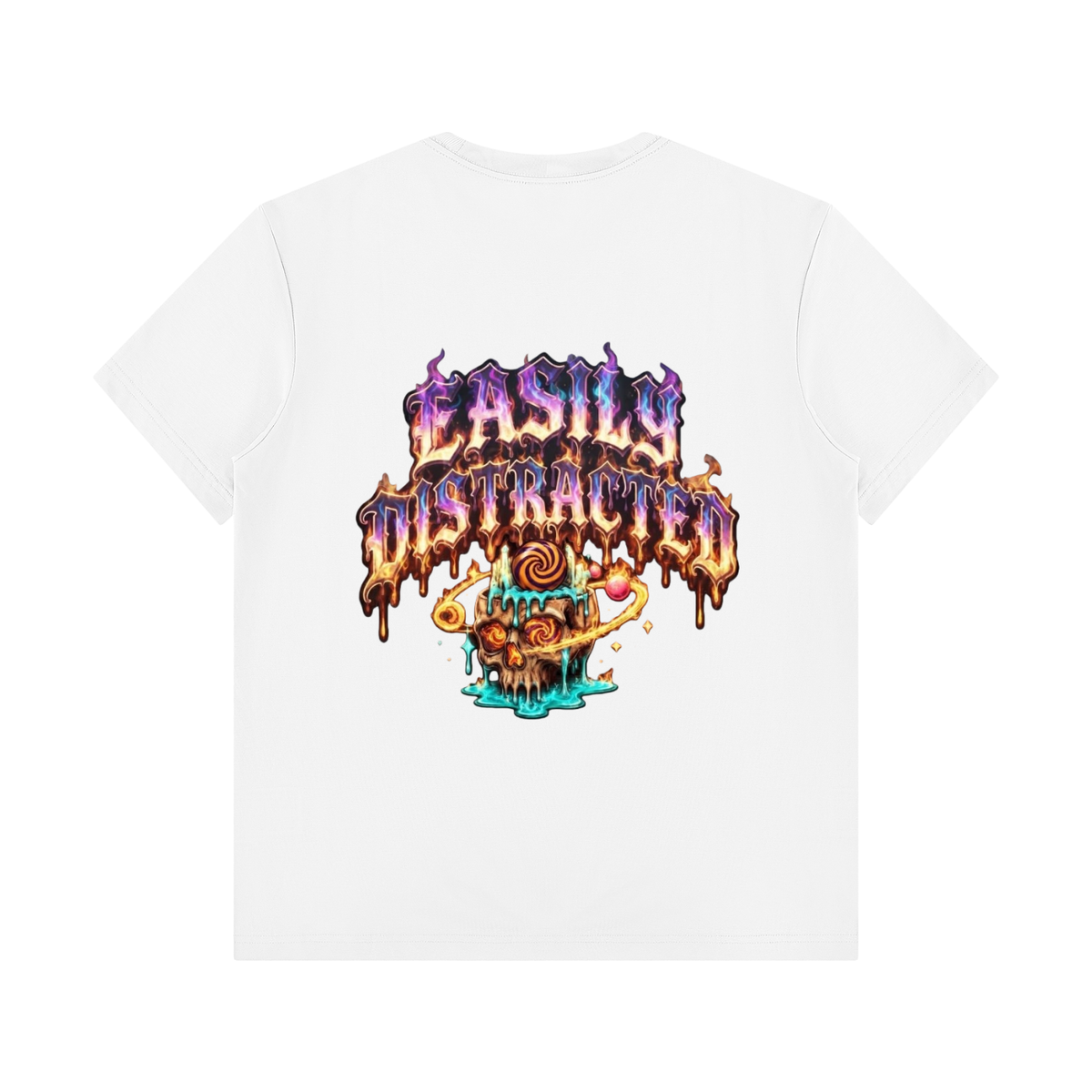 ADHDThreadz Easily Distracted Unisex Regular Fit Crewneck T-Shirt