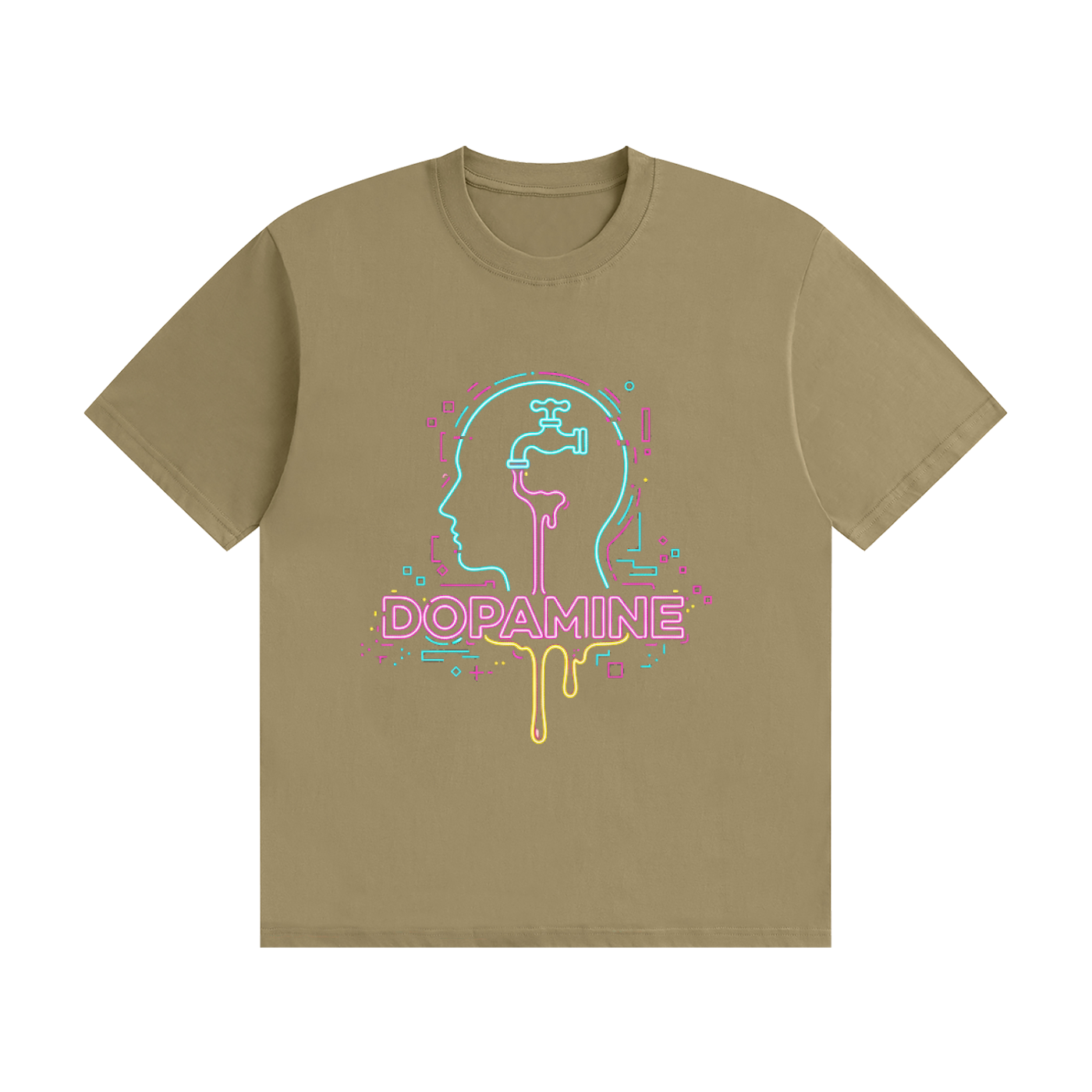 Dopamine Drip ADHD - Unisex Seamless Cotton T-Shirt