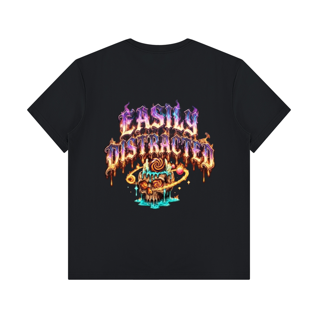 ADHDThreadz Easily Distracted Unisex Regular Fit Crewneck T-Shirt