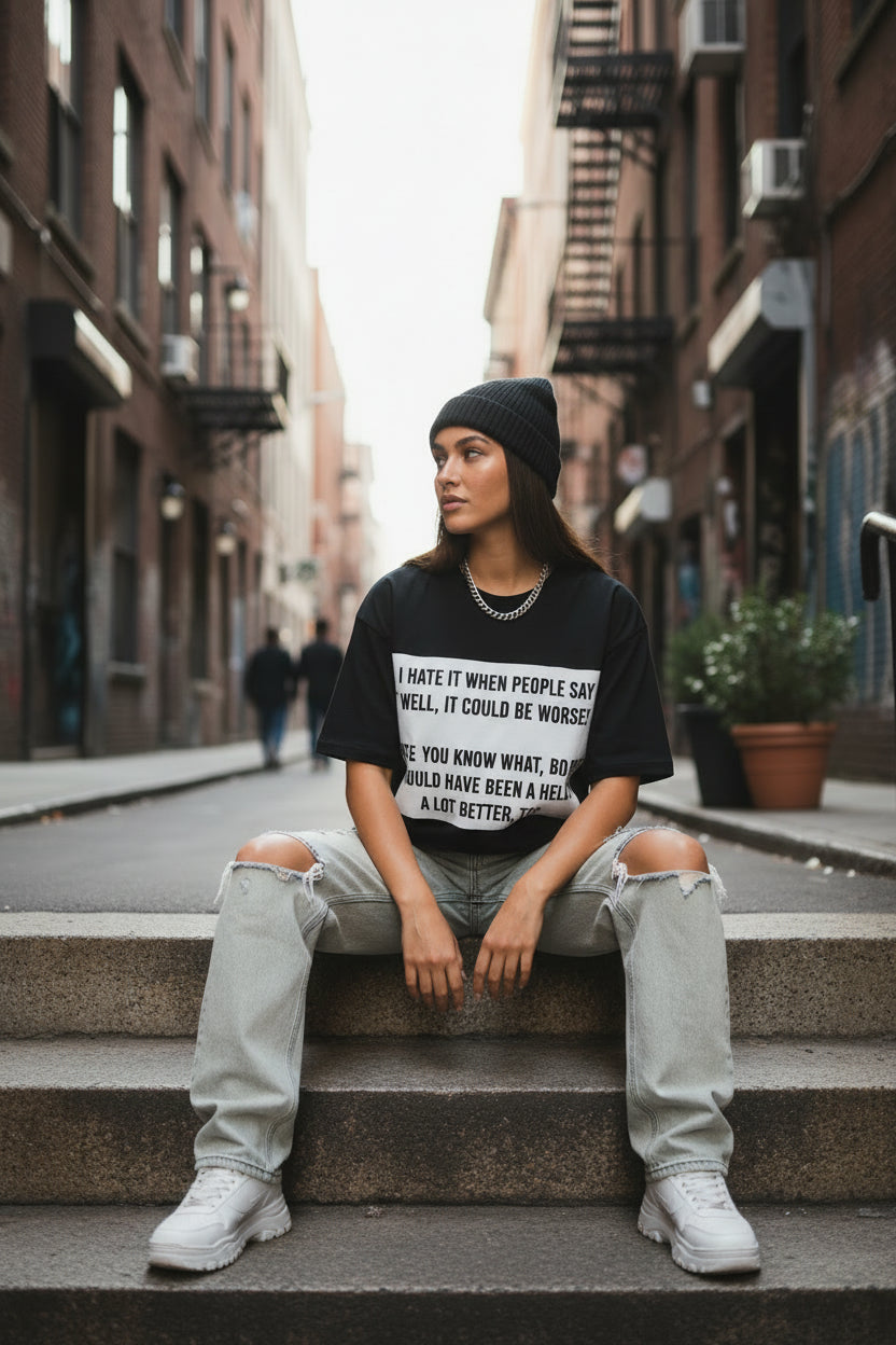 You know what, Becky - Streetwear Loose Drop Shoulder T-Shirt