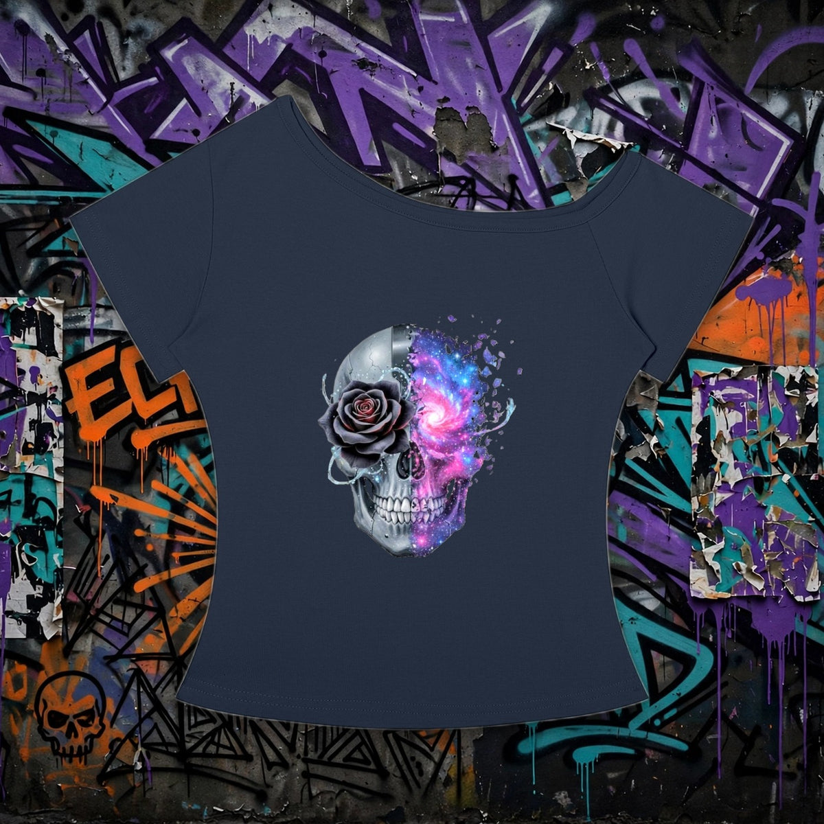Beautiful Mind ADHD - Women’s Off-the-Shoulder T-Shirt