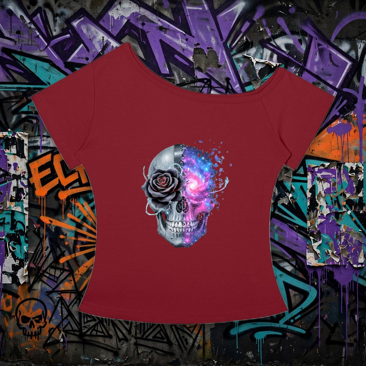 Beautiful Mind ADHD - Women’s Off-the-Shoulder T-Shirt