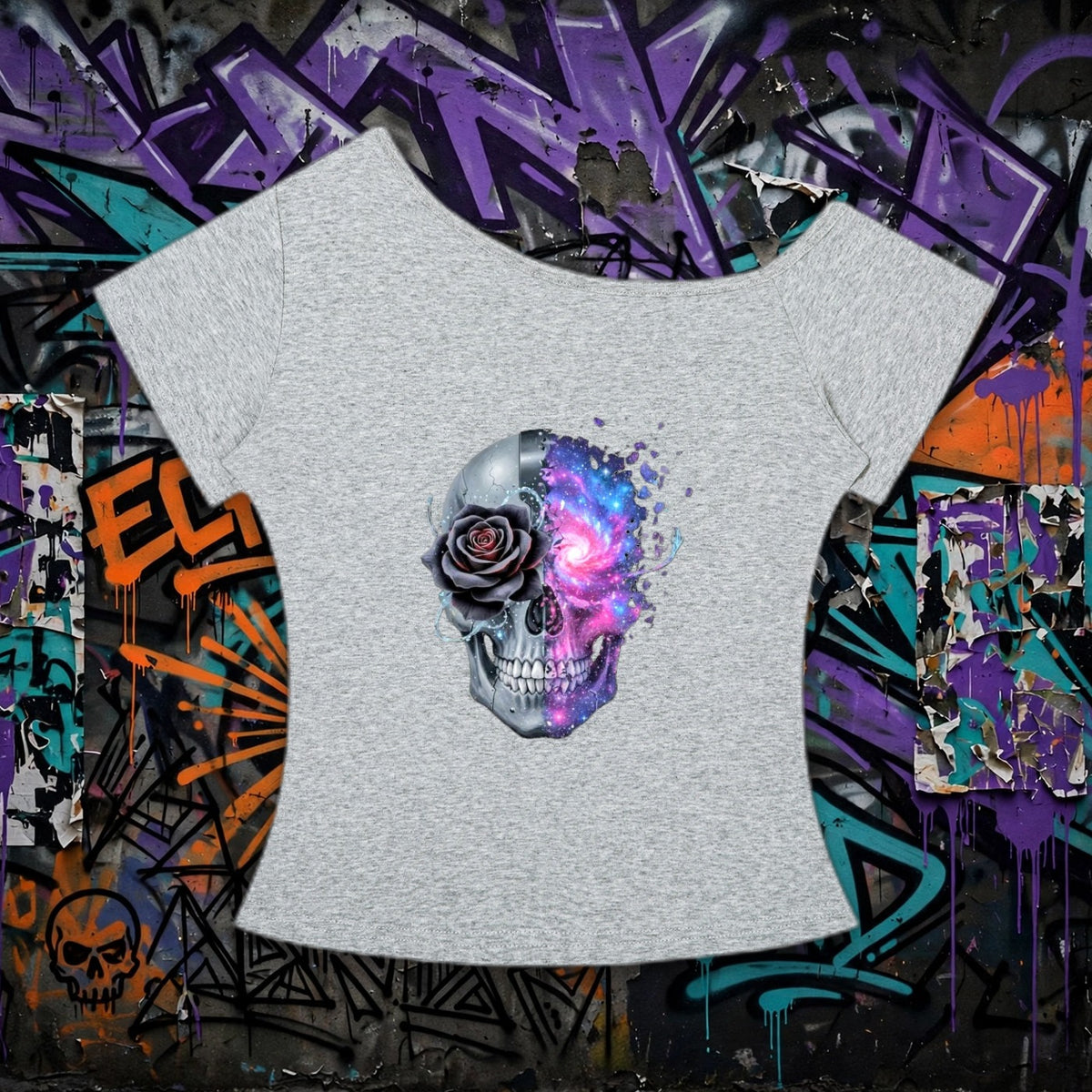 Beautiful Mind ADHD - Women’s Off-the-Shoulder T-Shirt