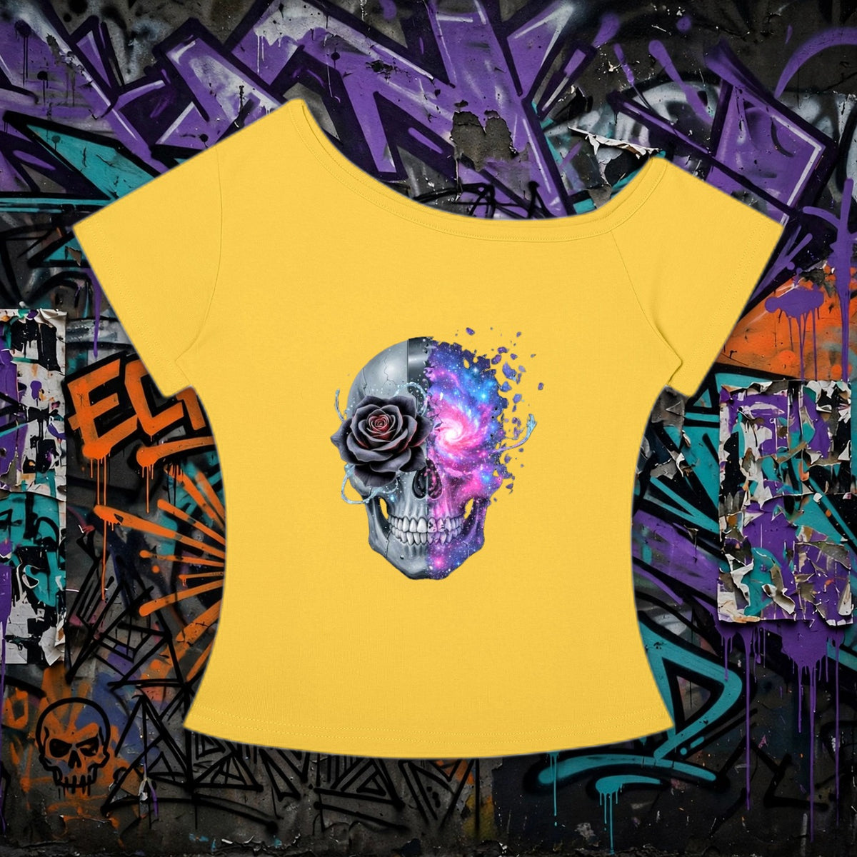 Beautiful Mind ADHD - Women’s Off-the-Shoulder T-Shirt