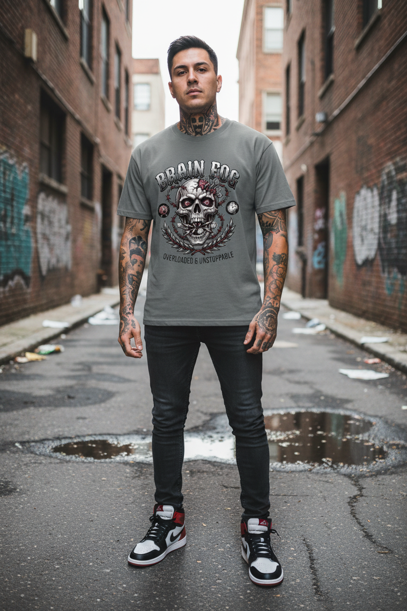Brain Fog Tattooed Model 1
