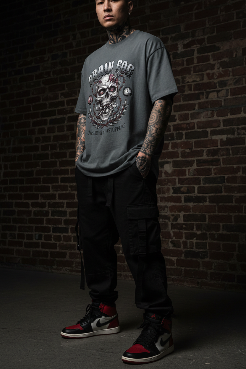 Brain Fog Tattooed Model 2