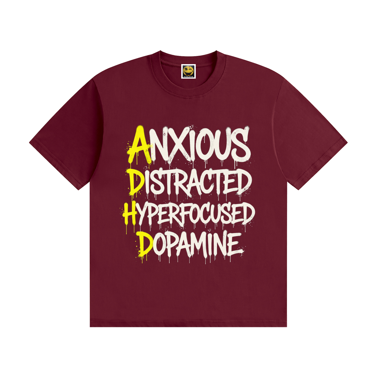 ADHD What it's Like - Unisex Seamless Cotton T-Shirt
