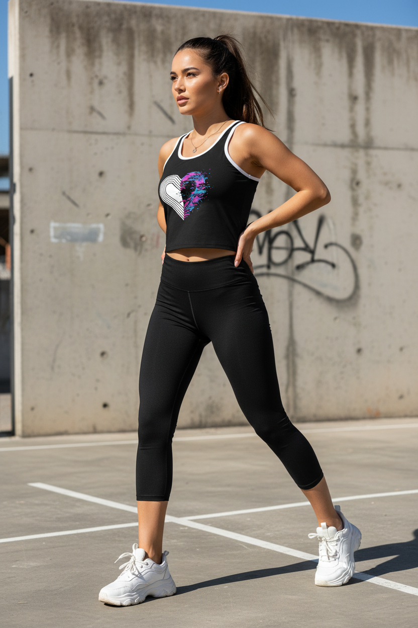 Color Block Tank Sporty