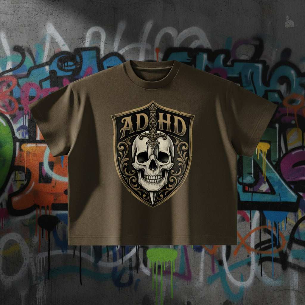 Daggerface 2 Boxy Graphic Tee | ADHDThreadz