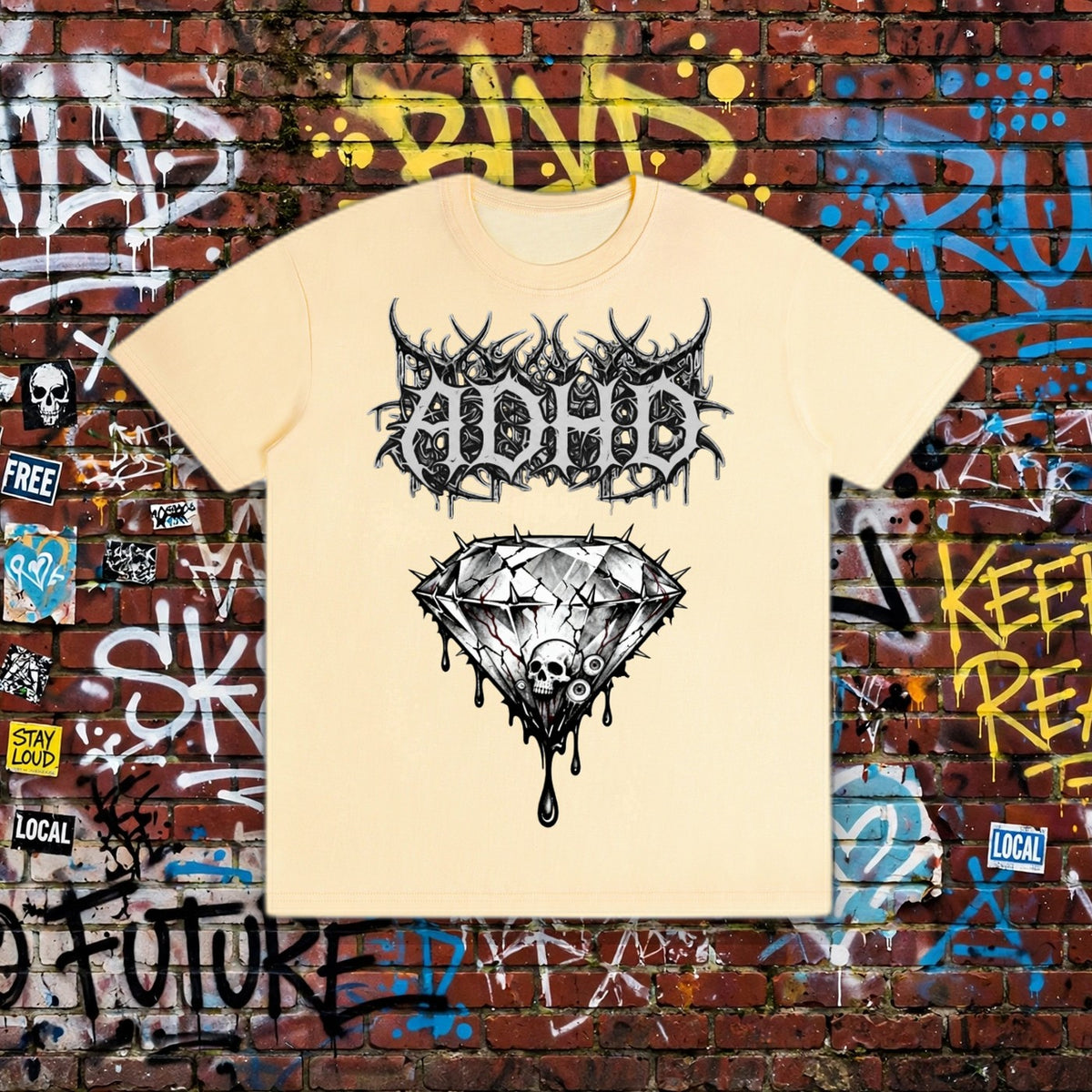 ADHD Heavy Thoughts T-Shirt – Neurodivergent Streetwear