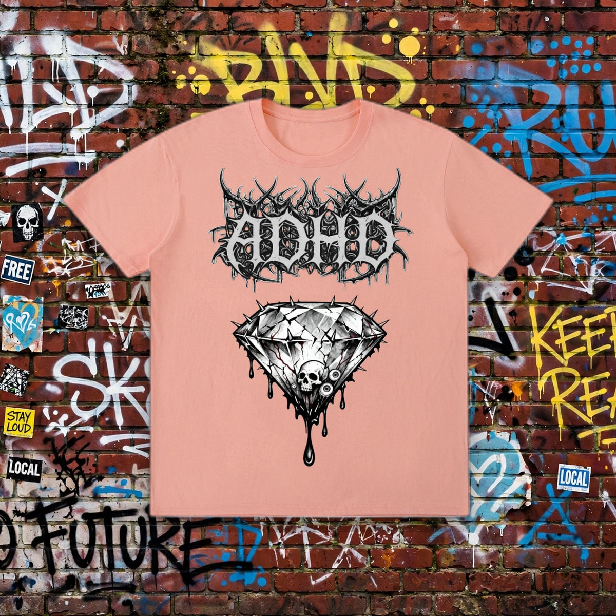 ADHD Heavy Thoughts T-Shirt – Neurodivergent Streetwear