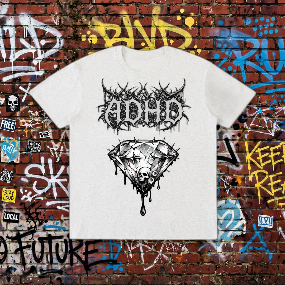 ADHD Heavy Thoughts T-Shirt – Neurodivergent Streetwear
