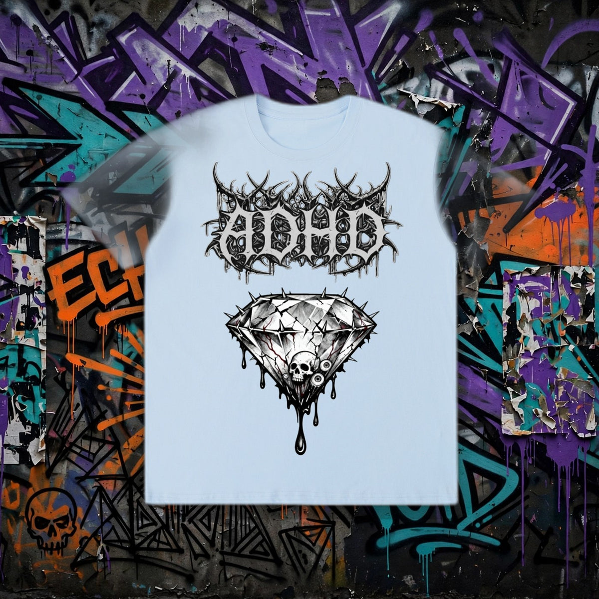 ADHD Heavy Thoughts T-Shirt – Neurodivergent Streetwear