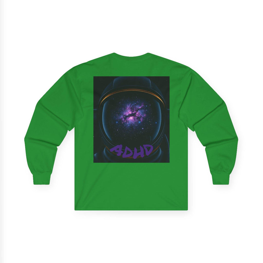 Cosmic Astronaut Long Sleeve T-Shirt: 'My Thoughts Have Thoughts'