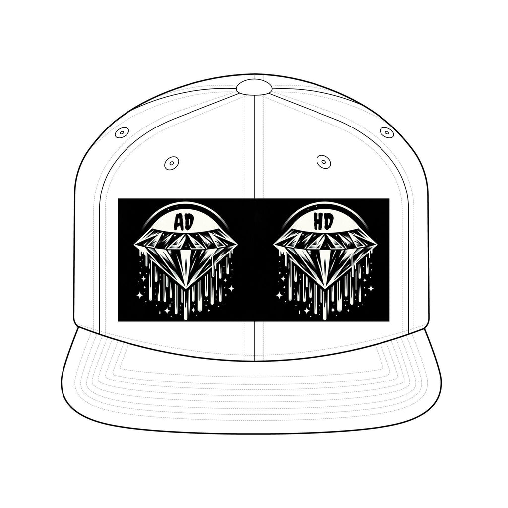 ADHD DOUBLE DIAMOND DRIP SNAPBACK
