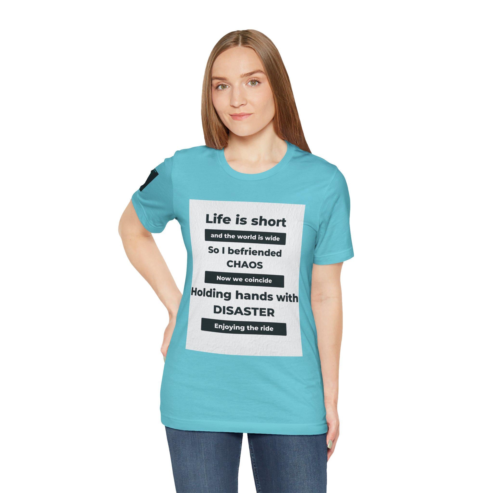 Think Quote Graphic Tee: Positive Vibes Unisex T-Shirt
