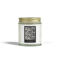 Aromatherapy scented candle: coconut apricot wax, calming scents