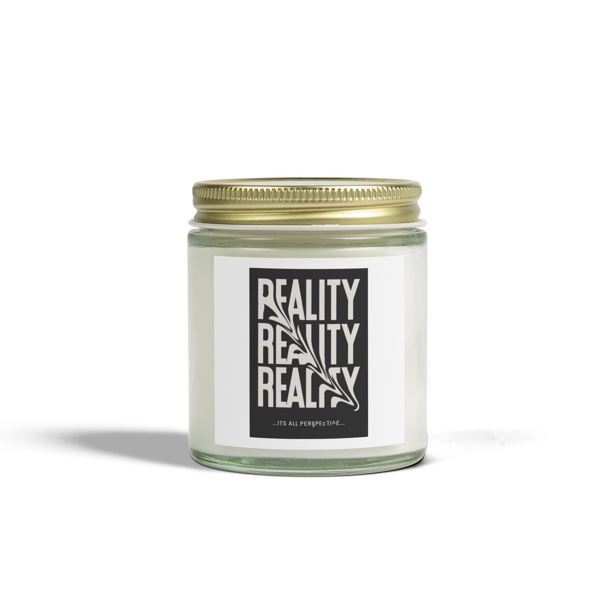 Aromatherapy scented candle: coconut apricot wax, calming scents