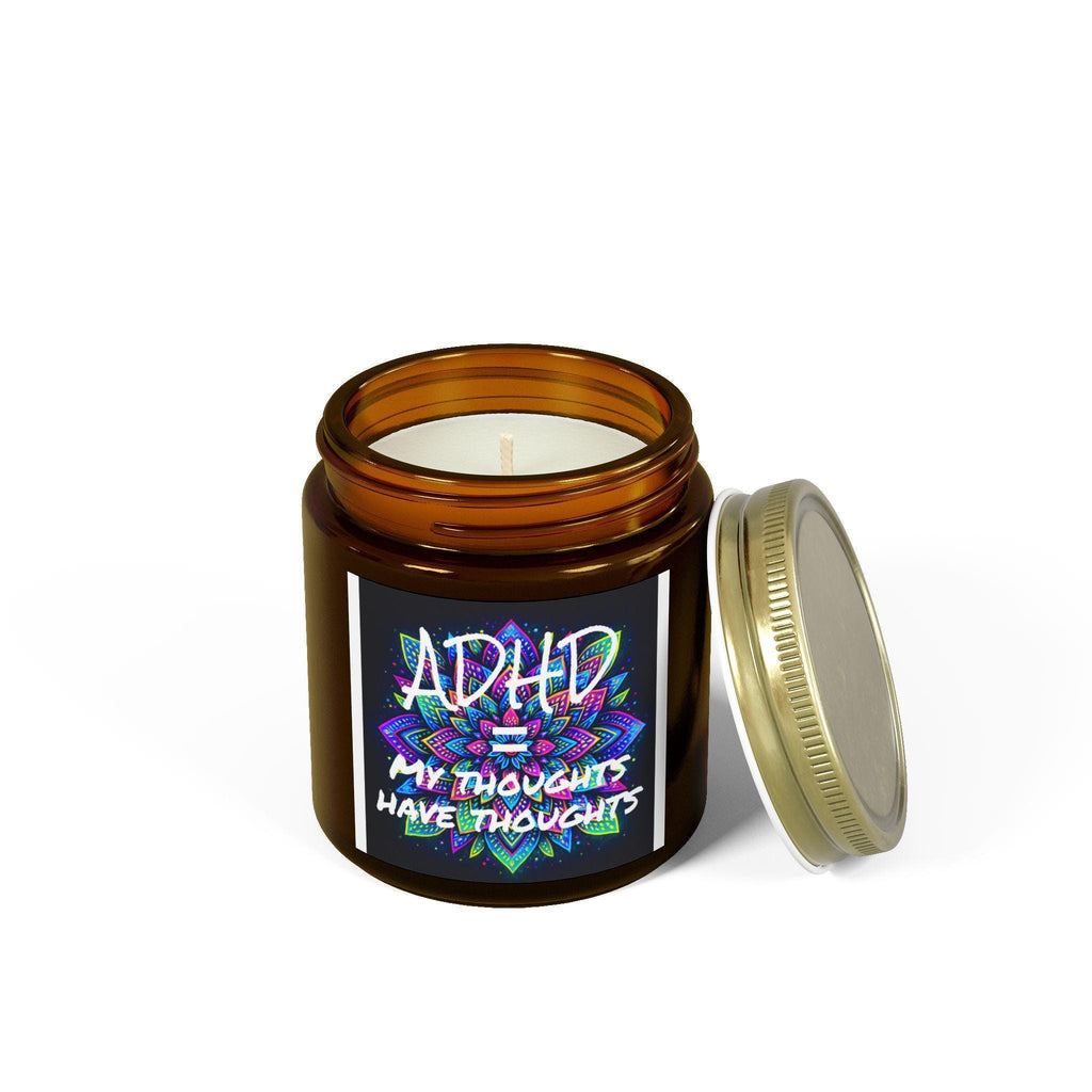 Adhd awareness scented candle: aromatherapy for calm & focus