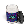 Vibrant adhd soy candle: aromatherapy home decor