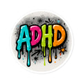 ADHD Graffiti Sticker: Colorful Vinyl Decal for Laptop, Water Bottle