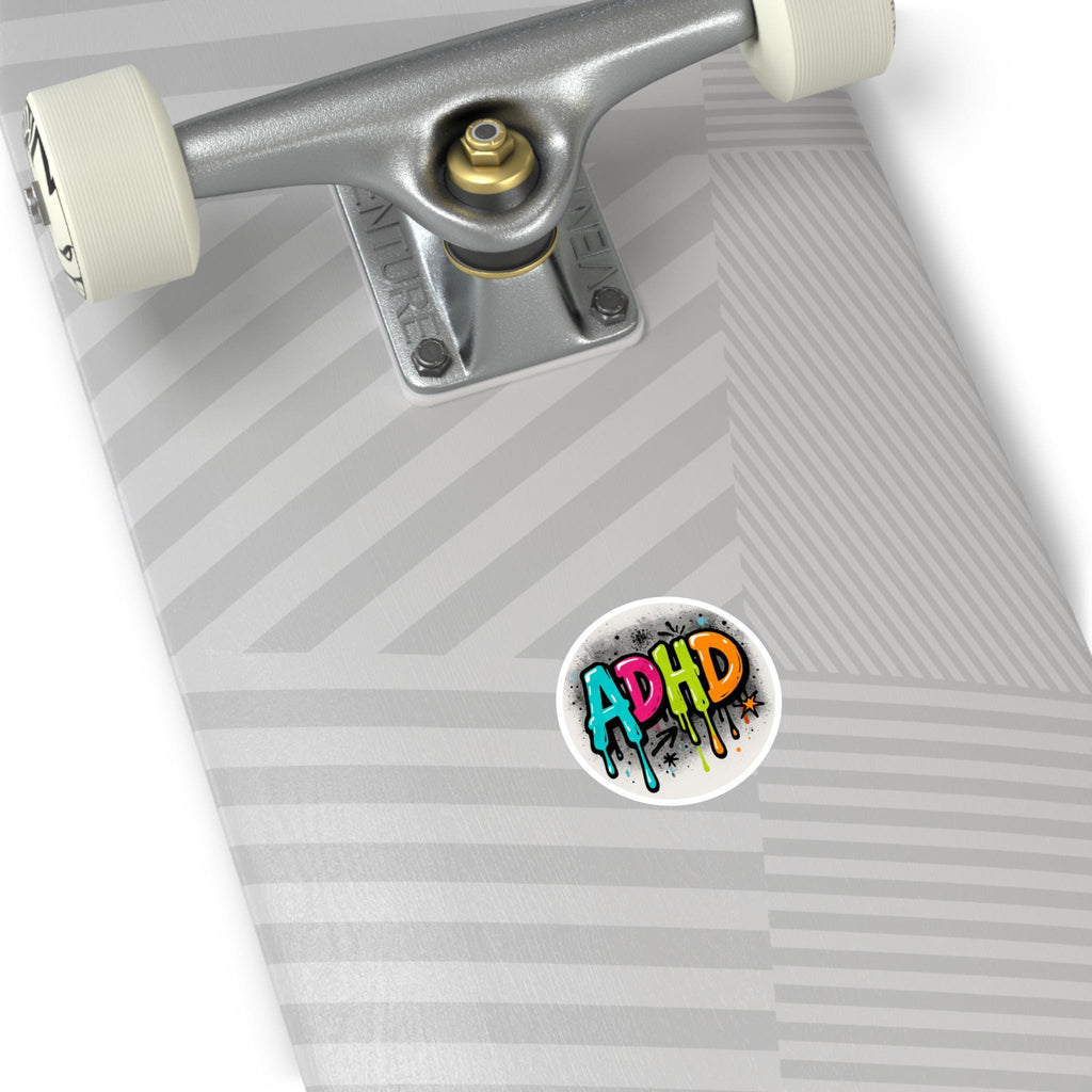 ADHD Graffiti Sticker: Colorful Vinyl Decal for Laptop, Water Bottle
