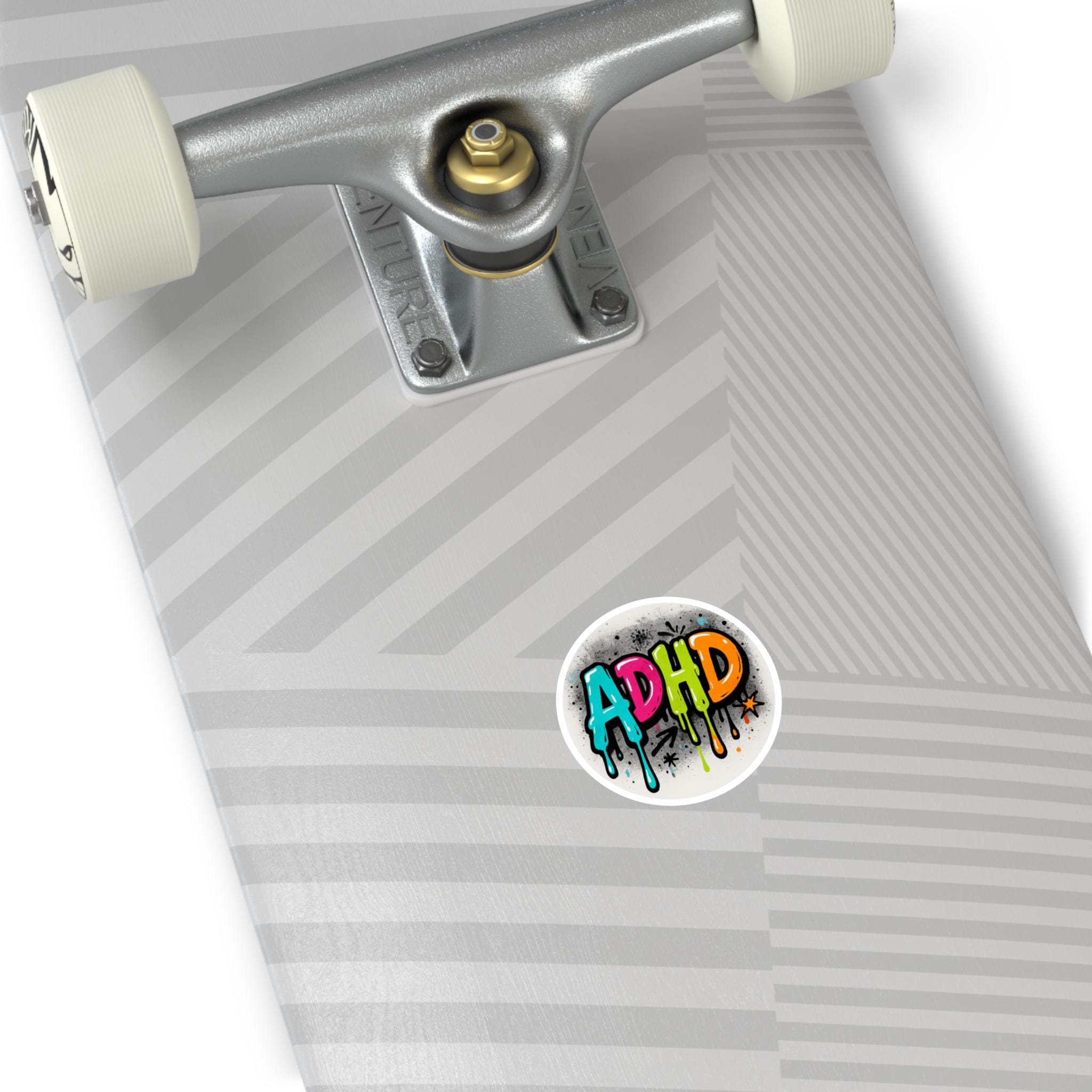 ADHD Graffiti Sticker: Colorful Vinyl Decal for Laptop, Water Bottle