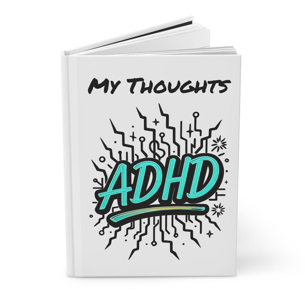 Matte Hardcover Journal, My Thoughts Have Thoughts Notebook, Personal Writing Diary, Inspirational Planner, Gift for Writers, Blank Page
