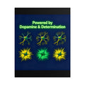 Poster Wall Art Print, Motivational Quote Décor, Dopamine and Determination Rolled Posters, Inspirational Dorm Room Decoration, Positive