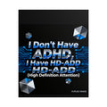 High Definition Attention Rolled Poster, ADHD Awareness Art, Unique Gift for Students, Motivational Wall Decor, Classroom [...]