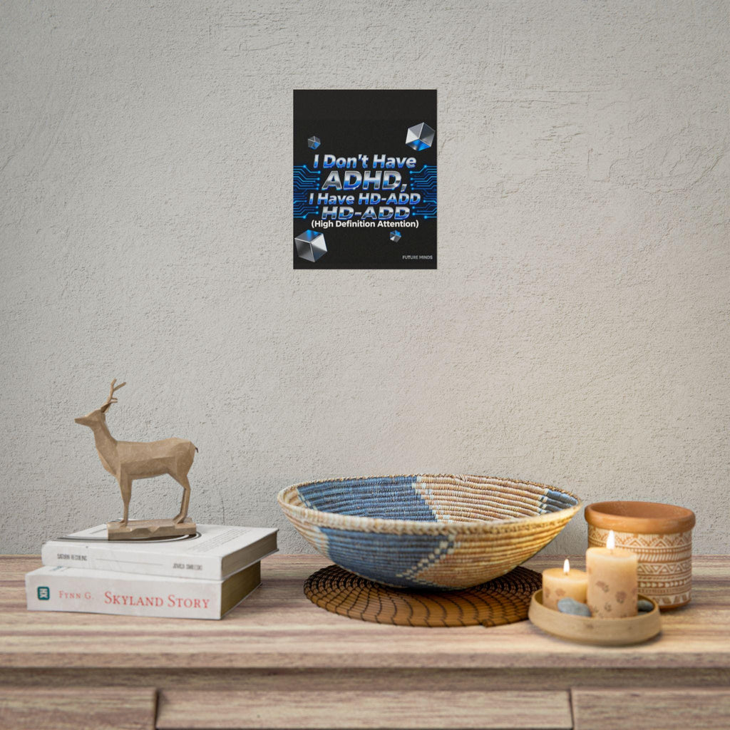 High Definition Attention Rolled Poster, ADHD Awareness Art, Unique Gift for Students, Motivational Wall Decor, Classroom [...]