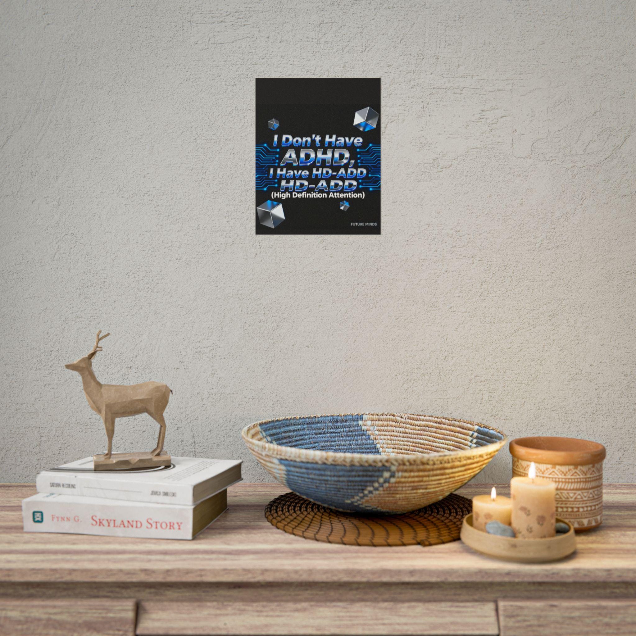 High Definition Attention Rolled Poster, ADHD Awareness Art, Unique Gift for Students, Motivational Wall Decor, Classroom [...]