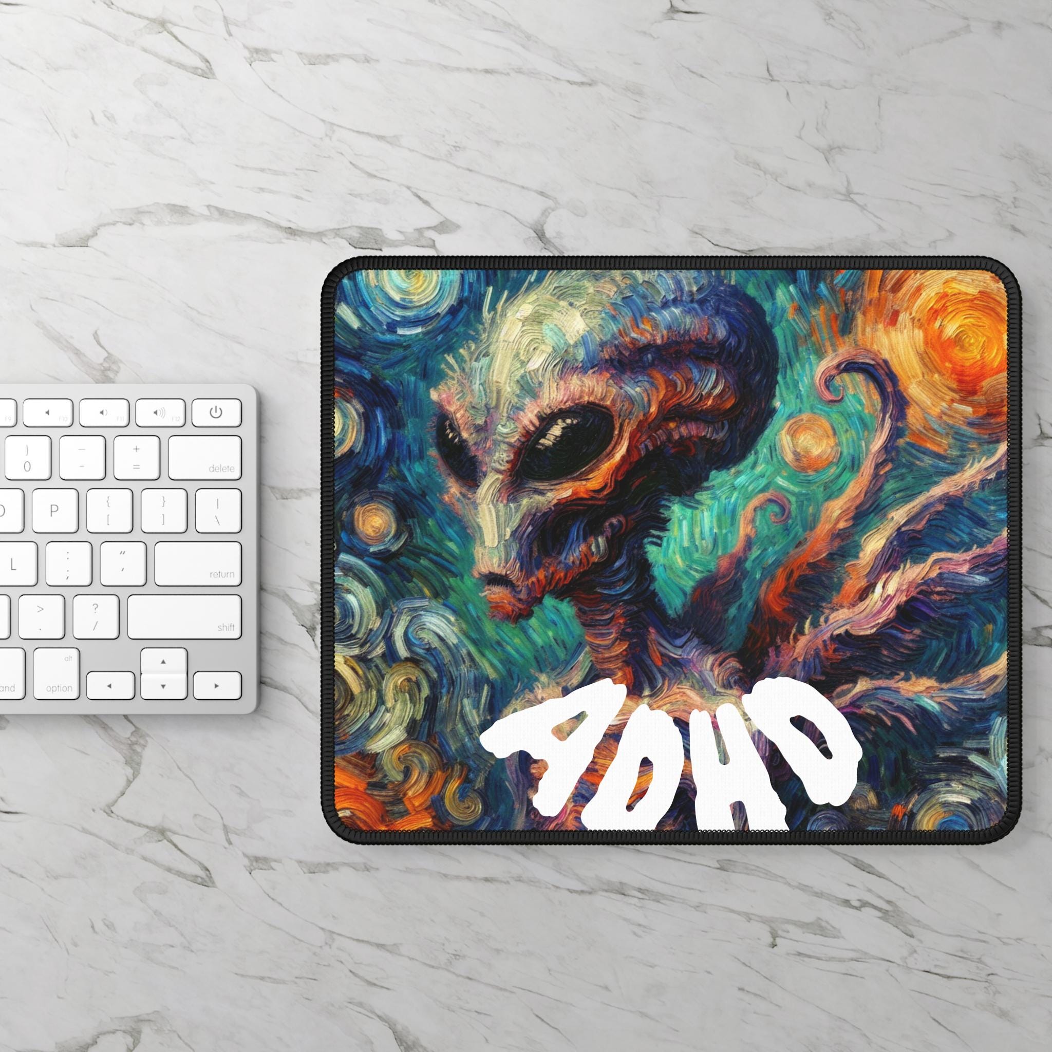 Alien ADHD Gaming Mouse Pad: Vibrant Desk Decor for Gamers
