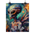 ADHD Alien Art Print: Psychedelic Home Office Wall Decor
