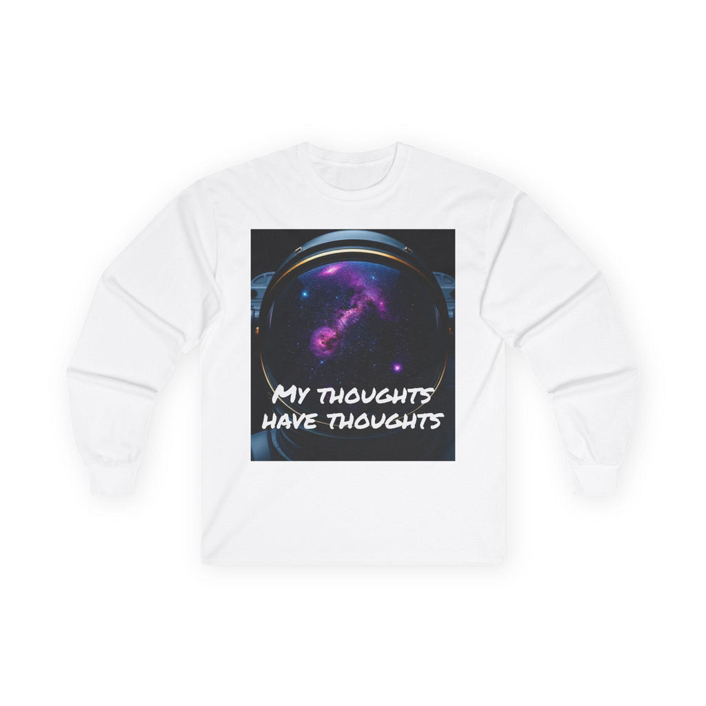 Cosmic Astronaut Long Sleeve T-Shirt: 'My Thoughts Have Thoughts'