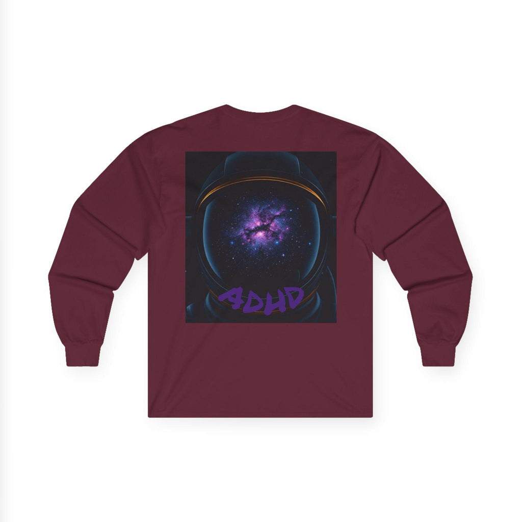 Cosmic Astronaut Long Sleeve T-Shirt: 'My Thoughts Have Thoughts'